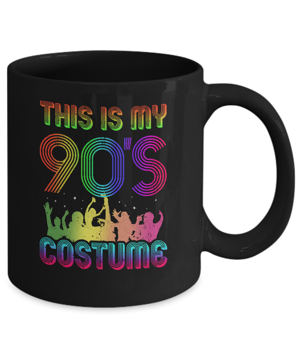 This Is My 90s Costume Halloween 1990s Gift Mug-Coffee Mug-11oz Mug-Black