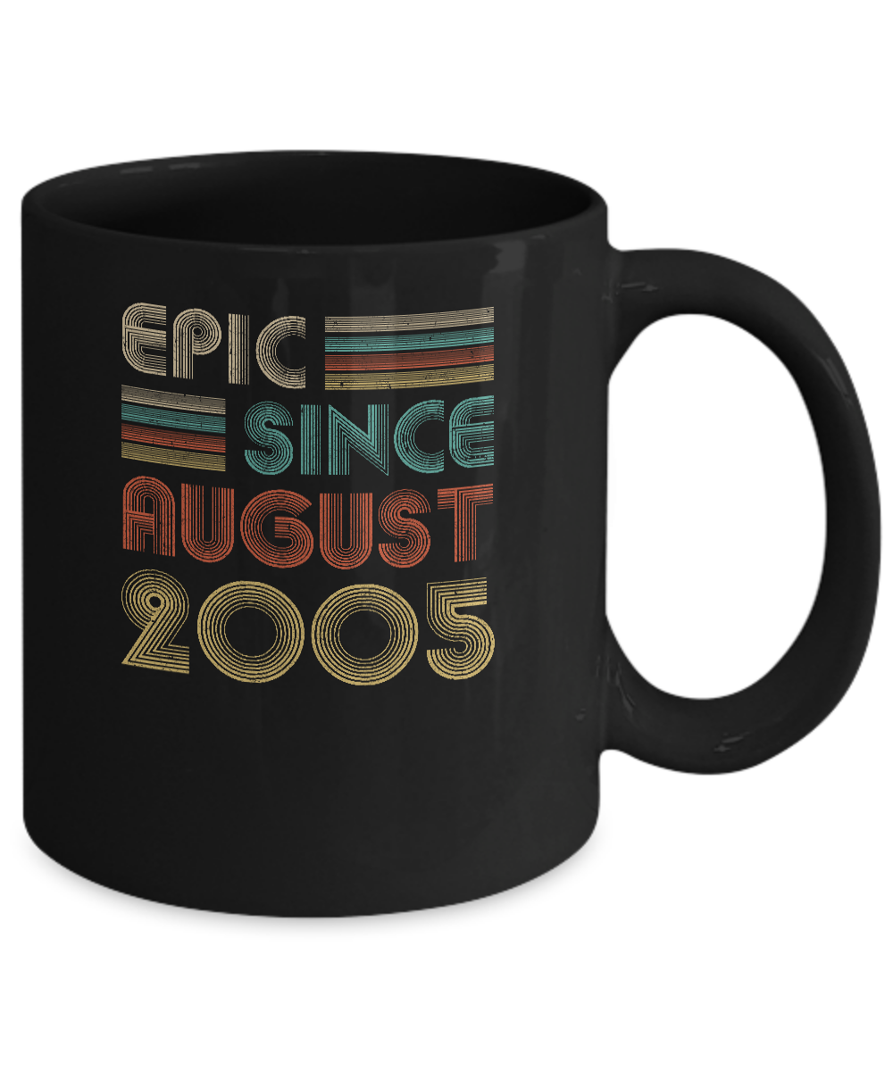 Epic Since August 2005 16th Birthday Gift 16 Yrs Old Mug-Coffee Mug-11oz Mug-Black
