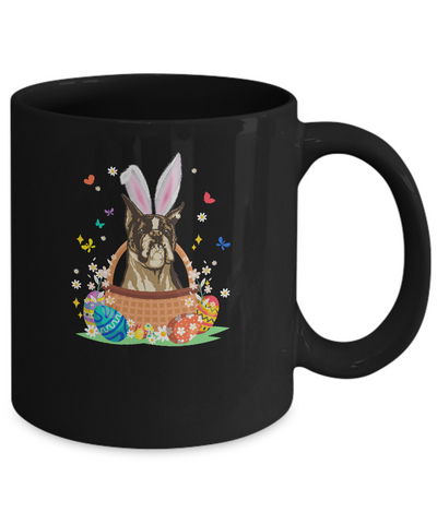 Boxer Bunny Hat Rabbit Easter Eggs Mug-Coffee Mug-11oz Mug-Black