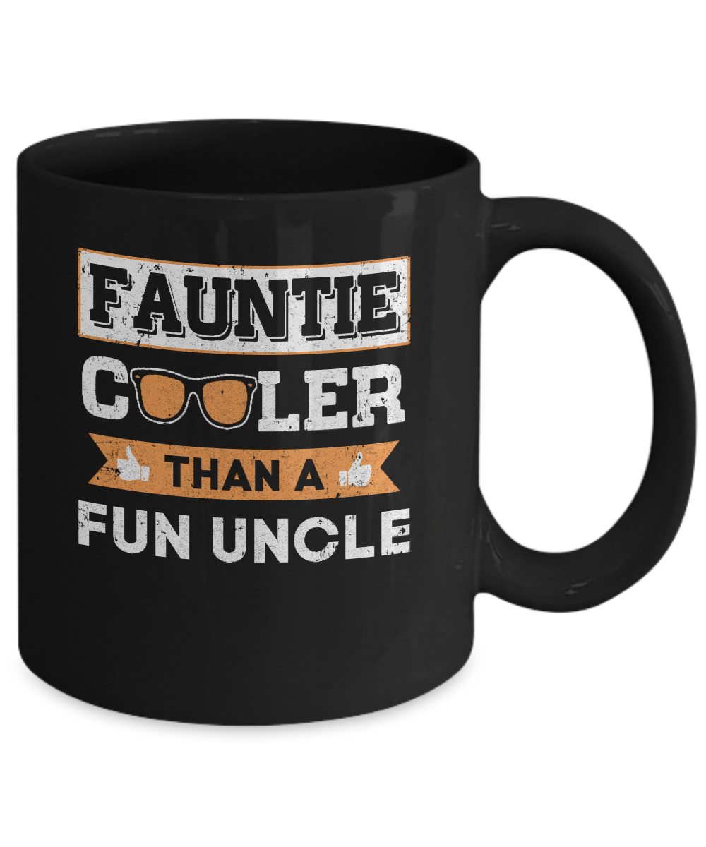 Faunt Cooler Than A Fun Uncle Mug-Coffee Mug-11oz Mug-Black