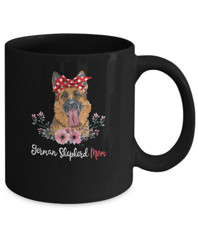 German Shepherd Mom Gift For Women Dog Lover Mug-Coffee Mug-11oz Mug-Black