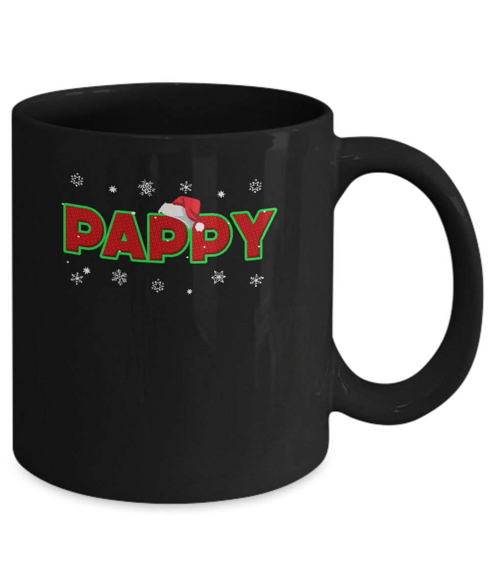 Pappy Christmas Santa Ugly Sweater Gift Mug-Coffee Mug-11oz Mug-Black