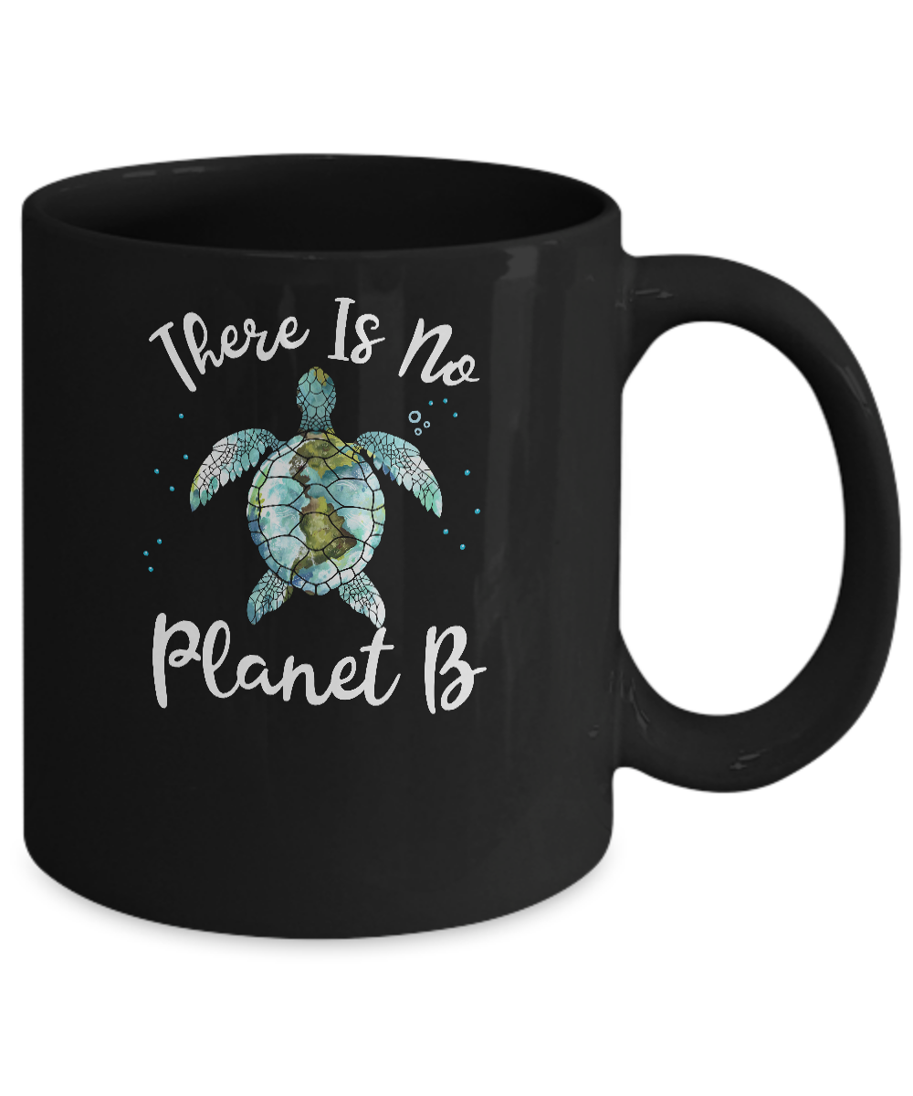 There Is No Planet B Rescue Turtle Turtle Lovers Mug-Coffee Mug-11oz Mug-Black