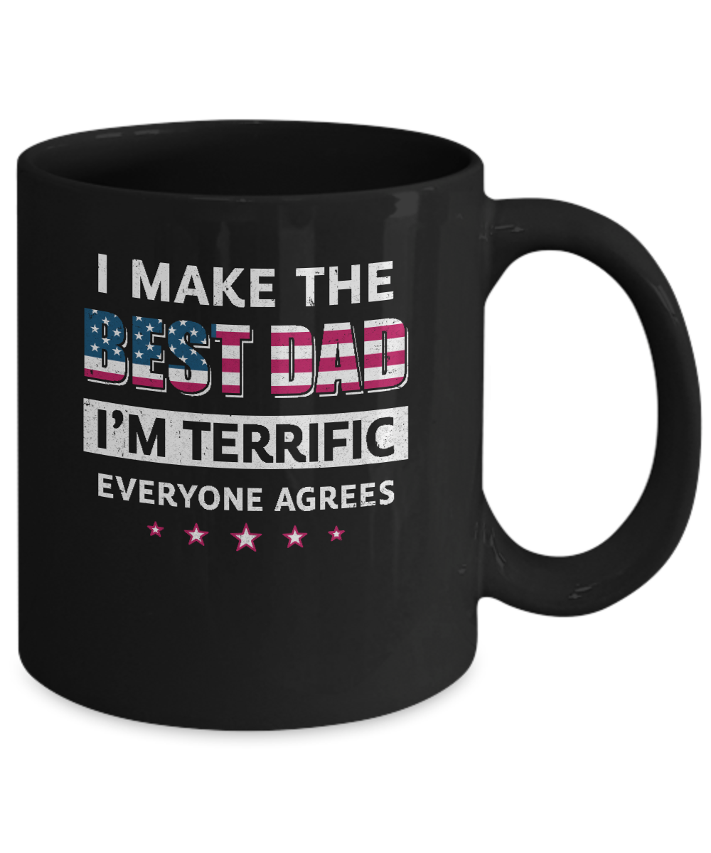 Best Dad Everyone Agrees Funny Fathers Day Gift Mug-Coffee Mug-11oz Mug-Black