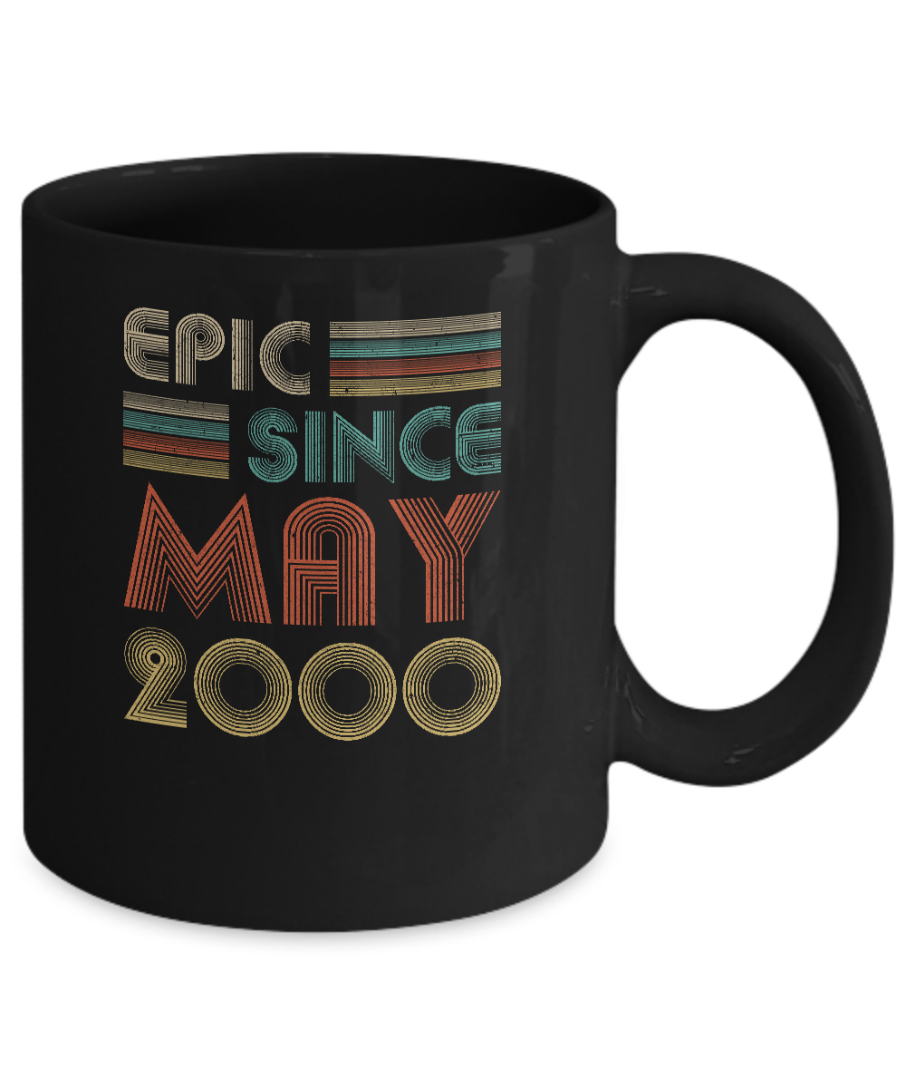 Epic Since May 2000 Vintage 21th Birthday Gifts Mug-Coffee Mug-11oz Mug-Black