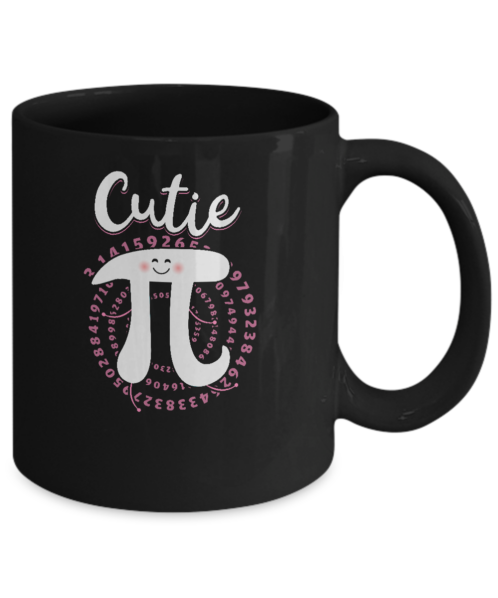 Cutie Pi Cute Math Pi Day Gifts Mug-Coffee Mug-11oz Mug-Black