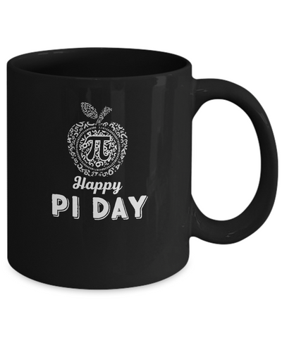 Happy Pi Day Math Teacher Mug-Coffee Mug-11oz Mug-Black