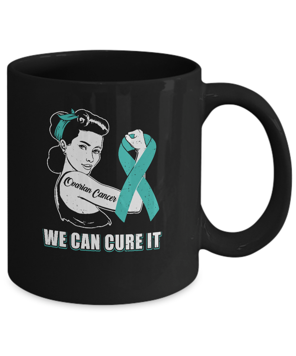Ovarian Cancer Awareness Survivor We Can Cure It Mug-Coffee Mug-11oz Mug-Black