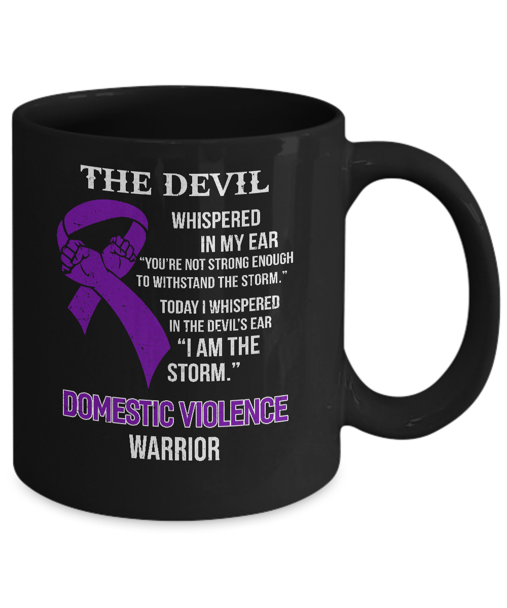 I Am The Storm Support Domestic Violence Awareness Mug-Coffee Mug-11oz Mug-Black