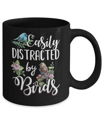 Easily Distracted By Birds Mug-Coffee Mug-11oz Mug-Black