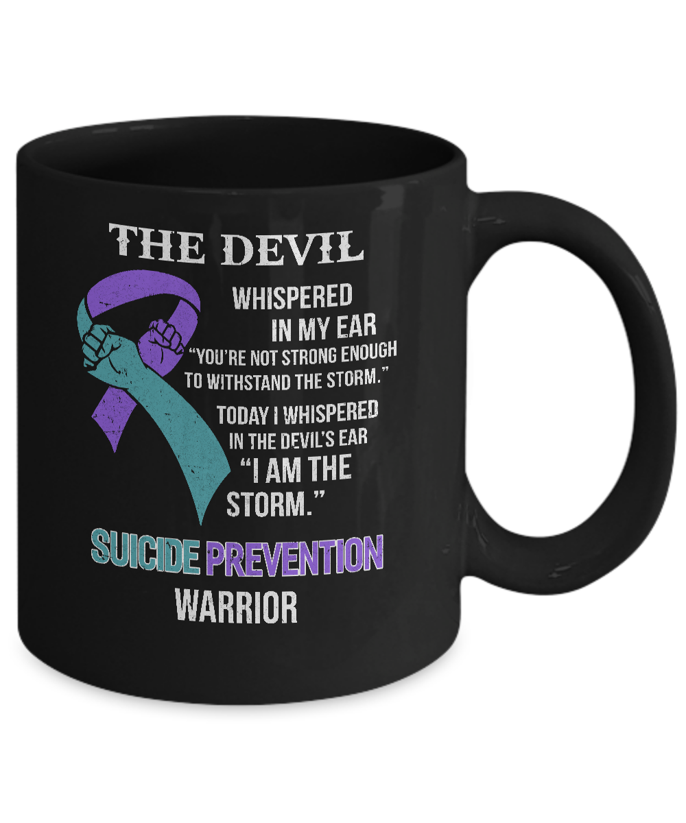 I Am The Storm Support Suicide Prevention Awareness Mug-Coffee Mug-11oz Mug-Black