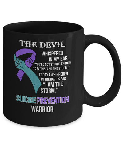I Am The Storm Support Suicide Prevention Awareness Mug-Coffee Mug-11oz Mug-Black