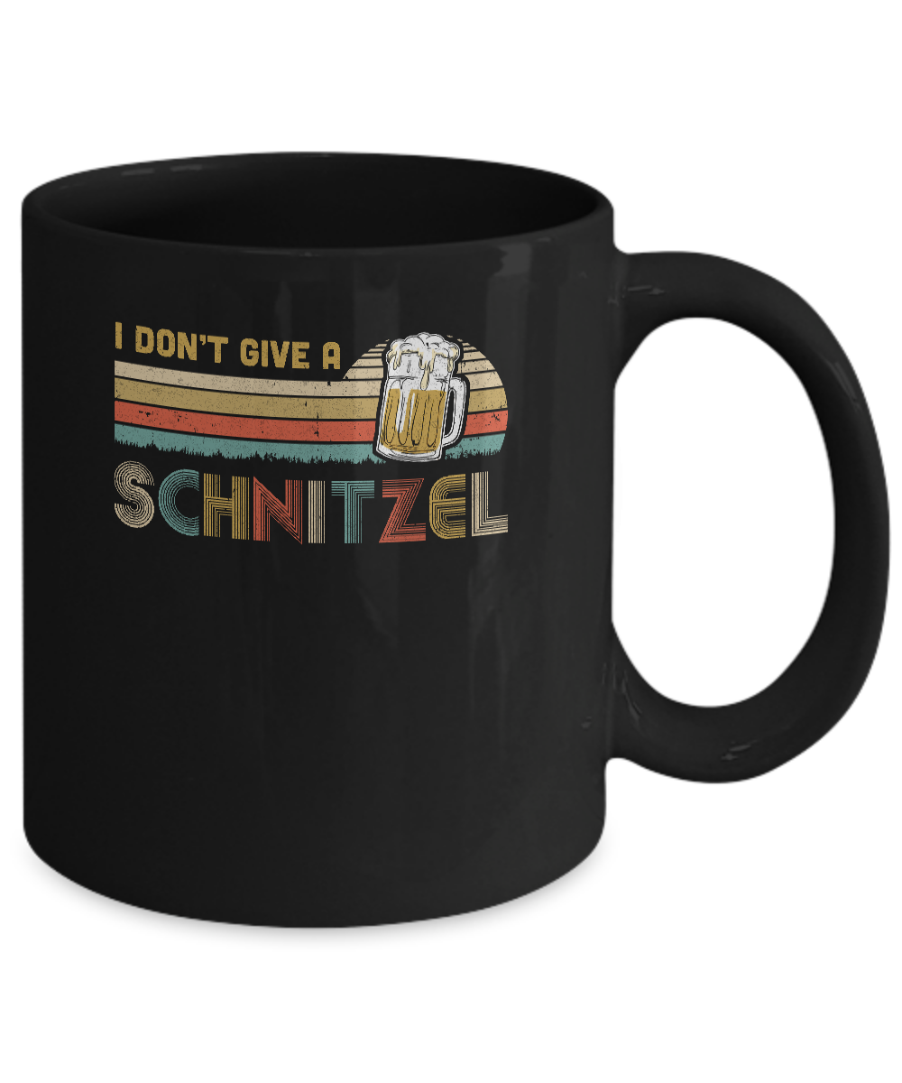 I Don't Give A Schnitzel Oktoberfest German Beer Mug-Coffee Mug-11oz Mug-Black