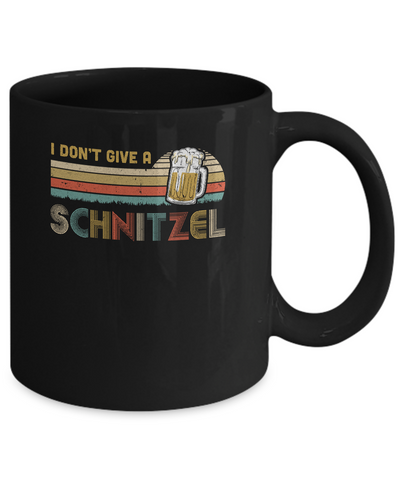 I Don't Give A Schnitzel Oktoberfest German Beer Mug-Coffee Mug-11oz Mug-Black