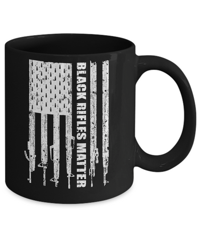 Black Rifles Matter 2nd Amendment Ar15 Mug-Coffee Mug-11oz Mug-Black