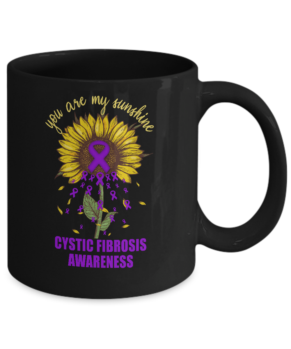 You Are My Sunshine Cystic Fibrosis Awareness Mug-Coffee Mug-11oz Mug-Black