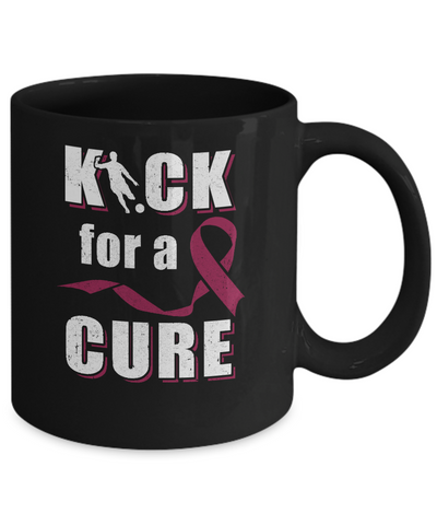 Kick For A Cure Soccer Multiple Myeloma Awareness Mug-Coffee Mug-11oz Mug-Black