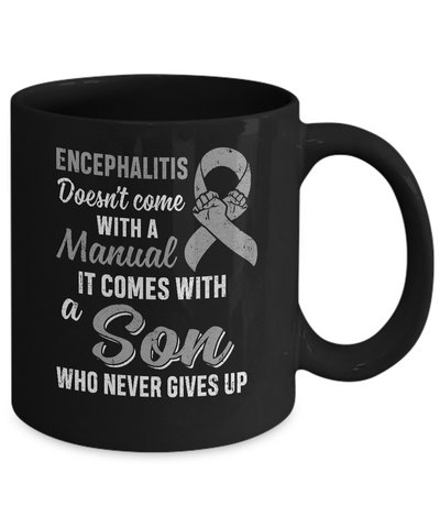 Encephalitis Awareness Son Warrior Gifts Mug-Coffee Mug-11oz Mug-Black