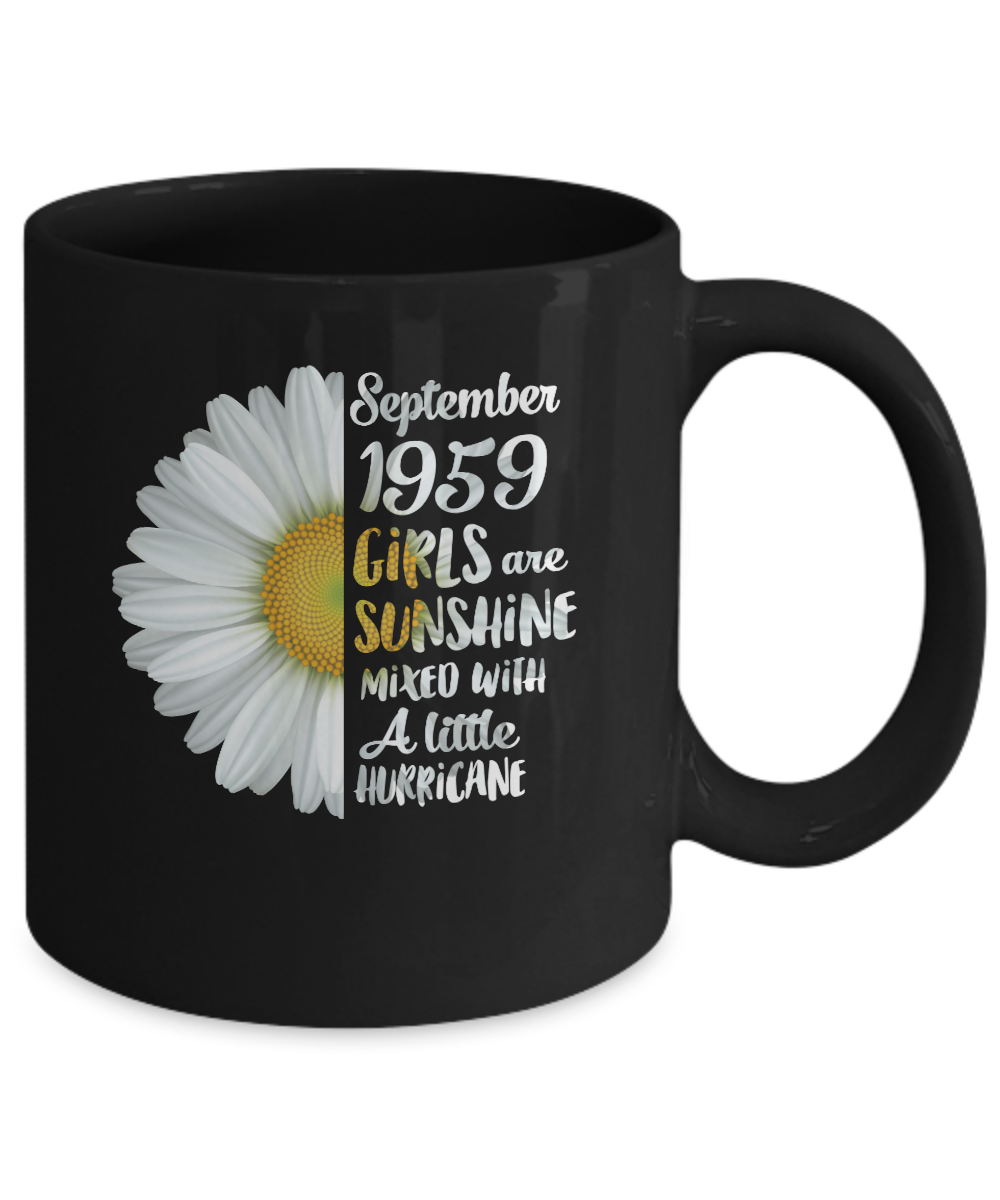 September Girls 1959 62th Birthday Gifts Mug-Coffee Mug-11oz Mug-Black