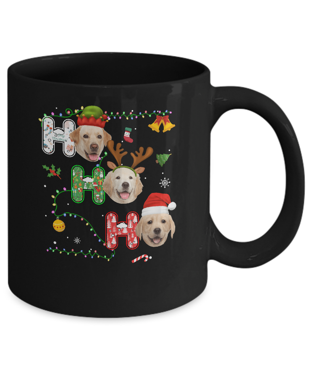 Christmas Ho Ho Ho Labrador Lover Funny Xmas Gift Mug-Coffee Mug-11oz Mug-Black
