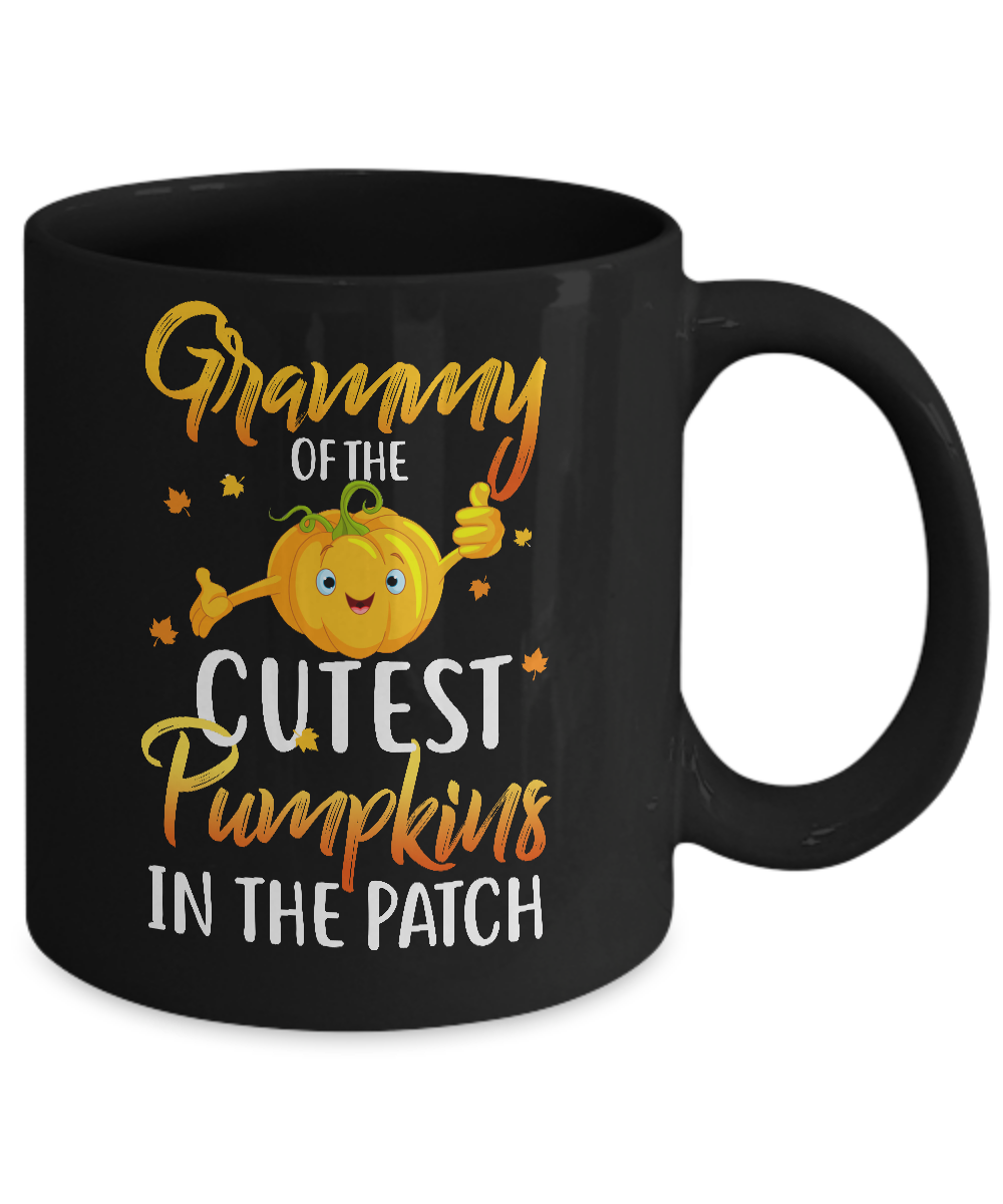Halloween Grammy Of Cutest Pumpkins In The Patch Mug-Coffee Mug-11oz Mug-Black