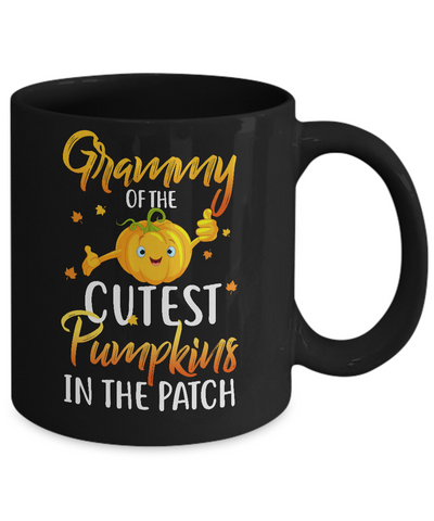 Halloween Grammy Of Cutest Pumpkins In The Patch Mug-Coffee Mug-11oz Mug-Black