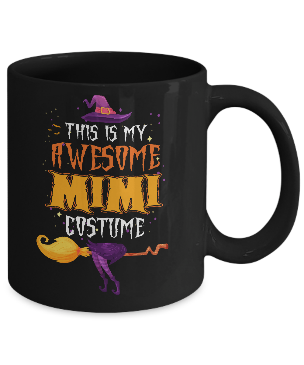 Halloween This Is My Awesome Mimi Costume Mug-Coffee Mug-11oz Mug-Black