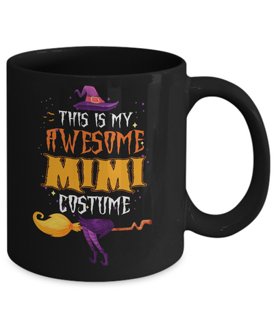 Halloween This Is My Awesome Mimi Costume Mug-Coffee Mug-11oz Mug-Black