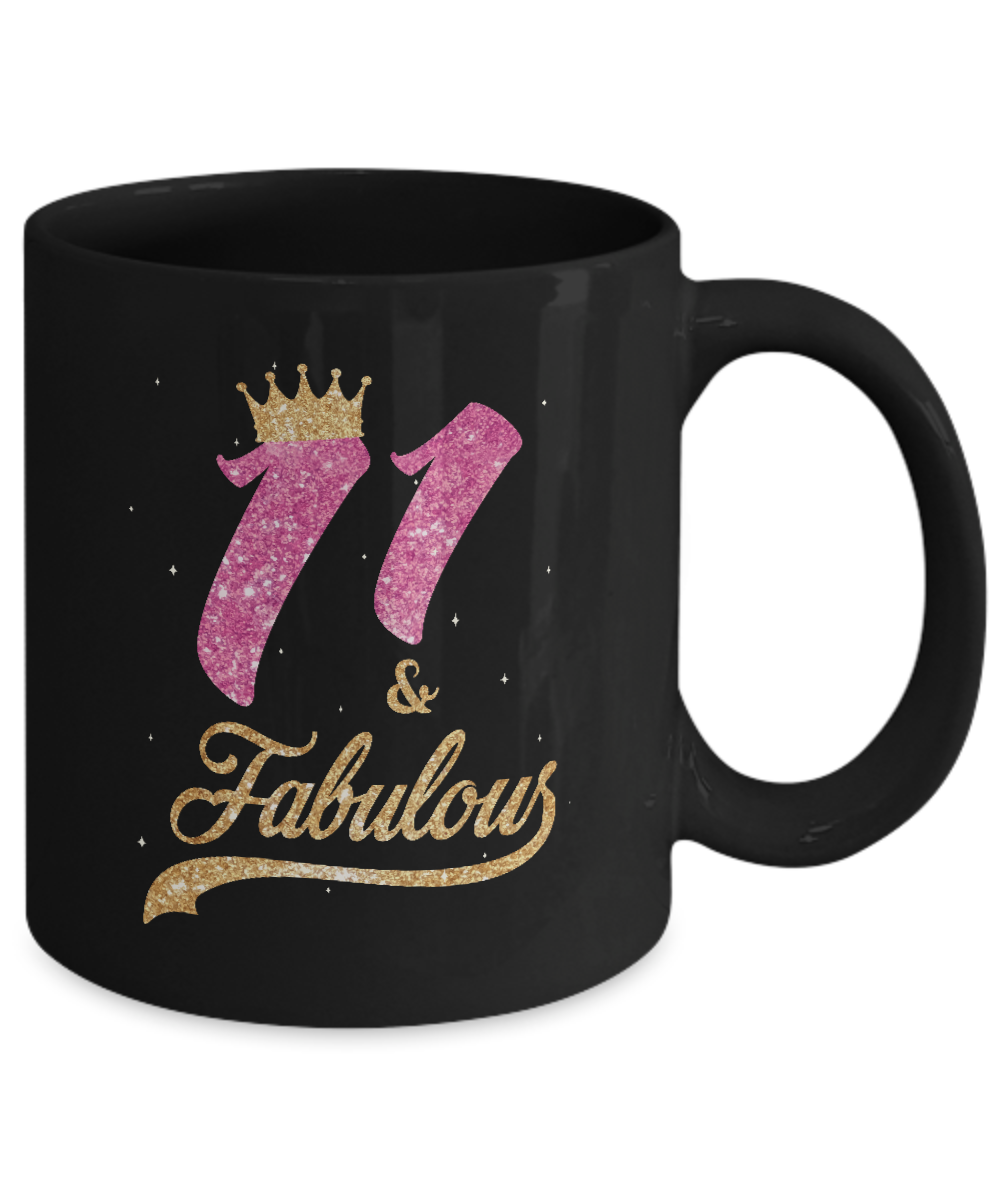 11Th And Fabulous Eleven Birthday Mug-Coffee Mug-11oz Mug-Black