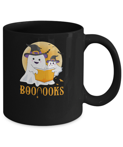 Booooks Halloween Tee Boo Read Books Mug-Coffee Mug-11oz Mug-Black