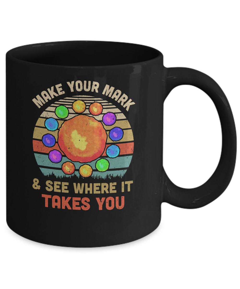 Vintage International Dot Day The Dot Make Your Mark Mug-Coffee Mug-11oz Mug-Black