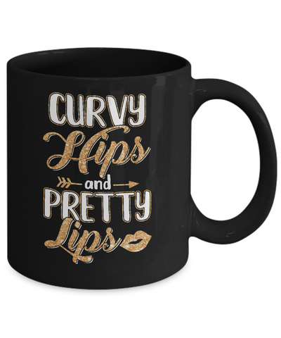 Black Woman Curvy Hips And Pretty Lips Mug-Coffee Mug-11oz Mug-Black