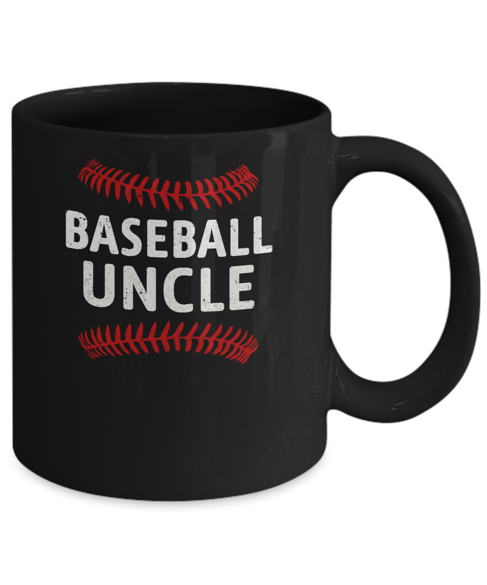 Baseball Uncle Mug-Coffee Mug-11oz Mug-Black