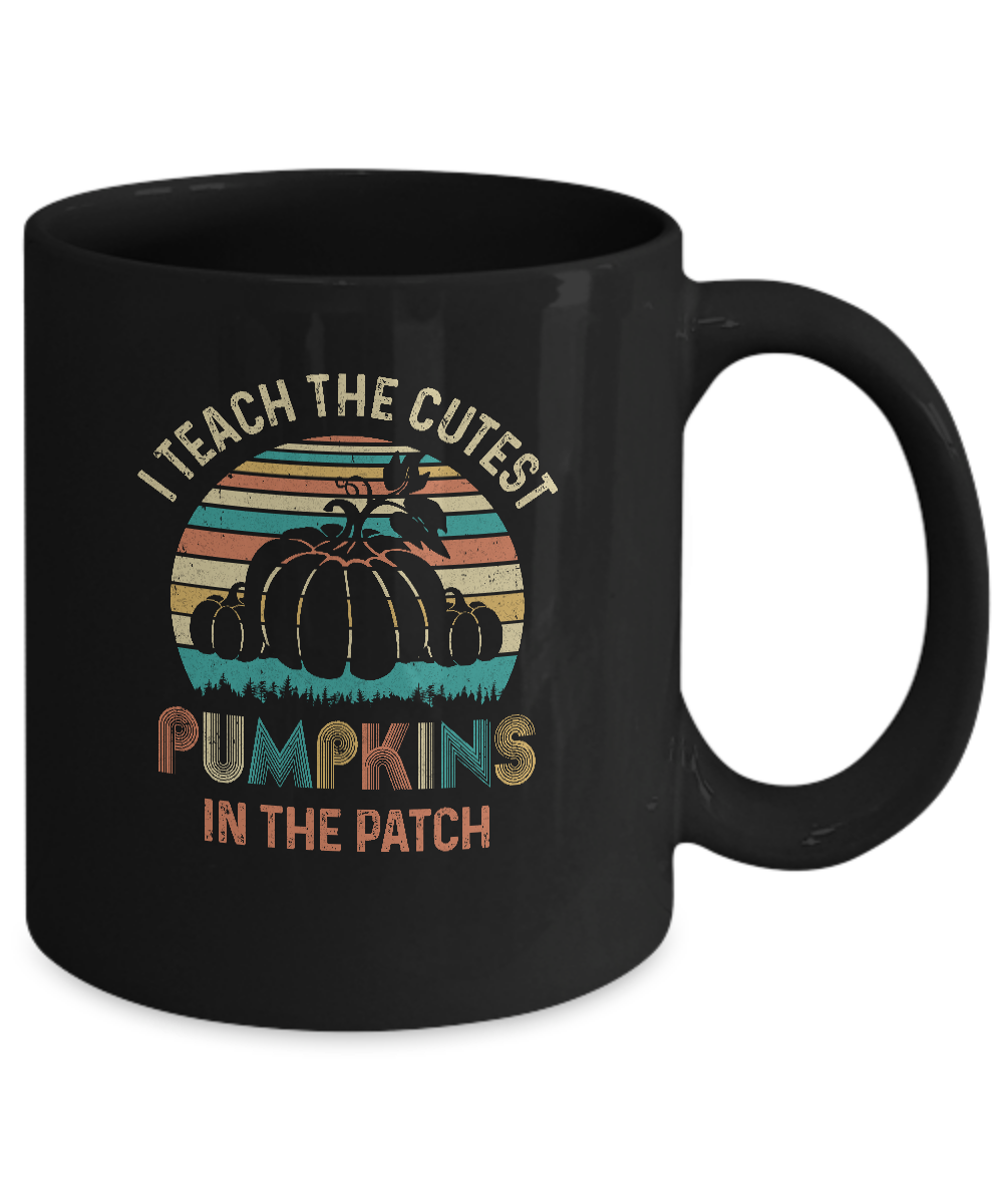 I Teach The Cutest Pumpkins In The Patch Halloween Costumes Mug-Coffee Mug-11oz Mug-Black