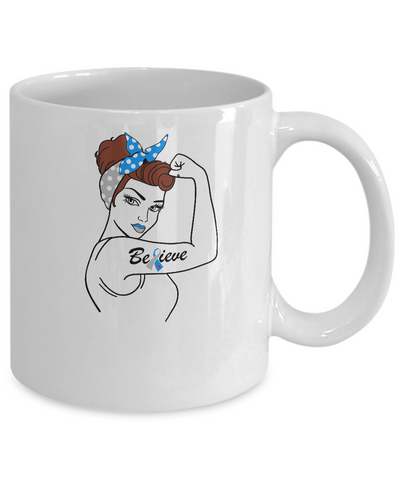Support Diabetes Awareness Warrior Believe Mug-Coffee Mug-11oz Mug-White