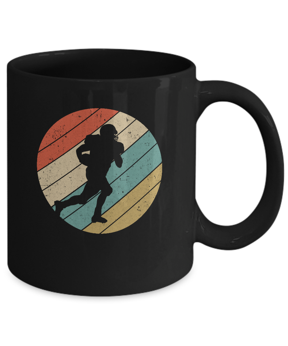 Retro Vintage Football Gifts Mug-Coffee Mug-11oz Mug-Black