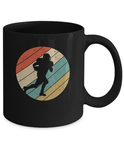 Retro Vintage Football Gifts Mug-Coffee Mug-11oz Mug-Black