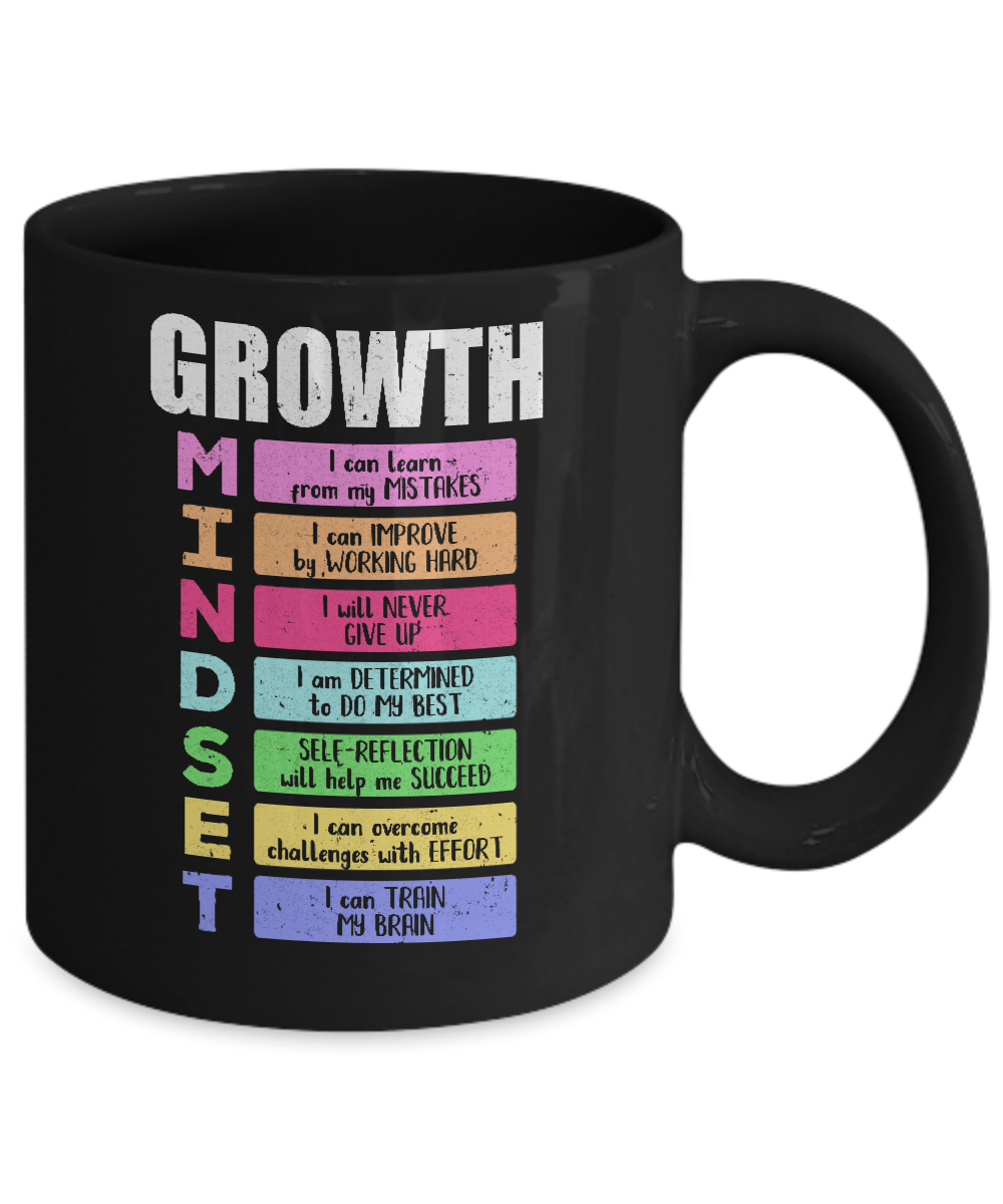 Growth Mindset Mug-Coffee Mug-11oz Mug-Black