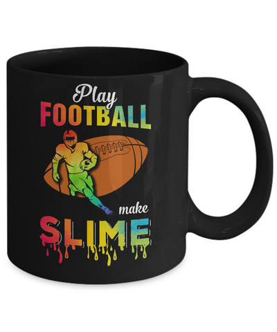 Play Football Make Slime Watercolor For Girl Women Mug-Coffee Mug-11oz Mug-Black