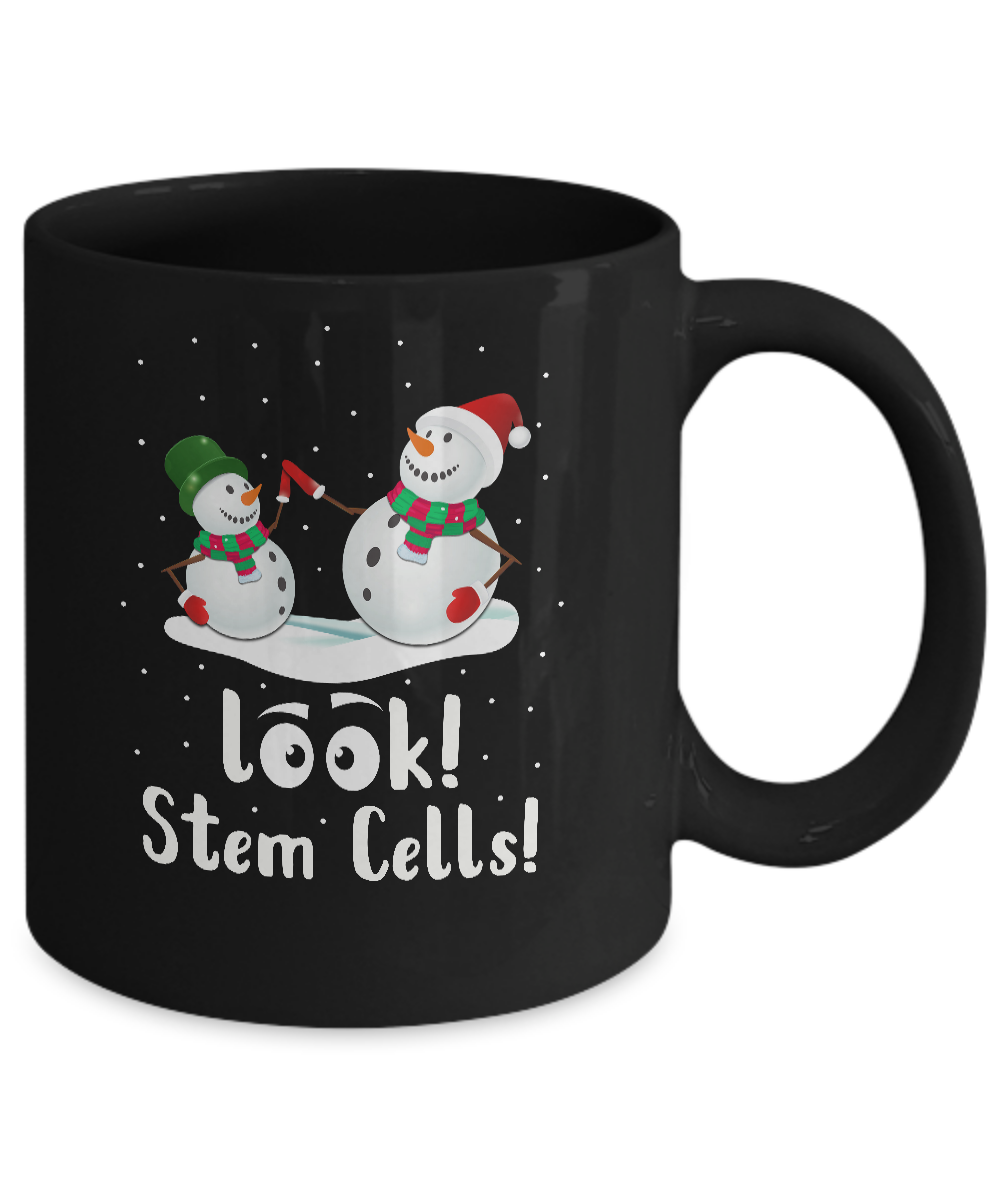 Look Stem Cells Funny Science Xmas Christmas Gifts Mug-Coffee Mug-11oz Mug-Black