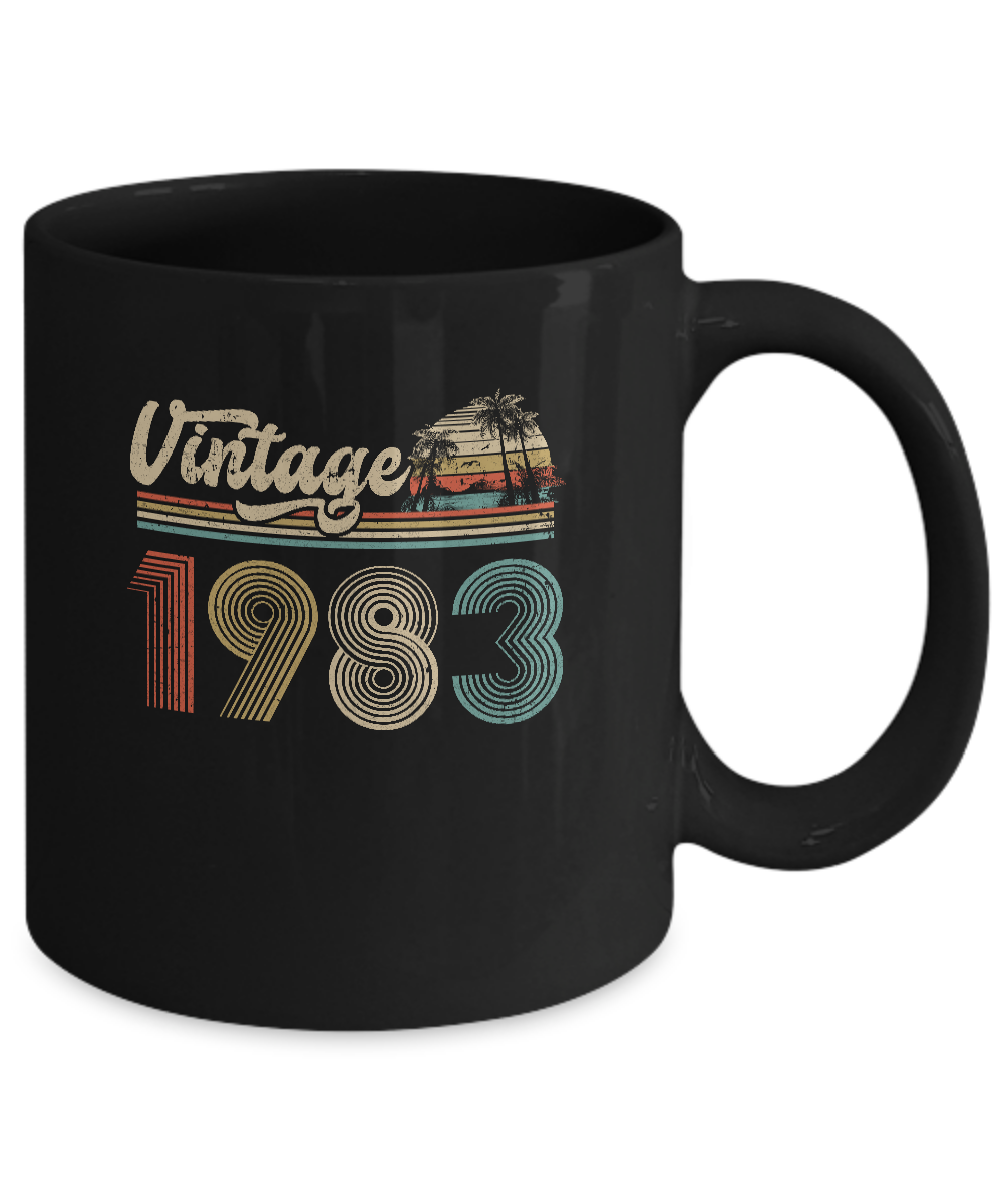 38th Birthday Gift Vintage 1983 Classic Mug-Coffee Mug-11oz Mug-Black