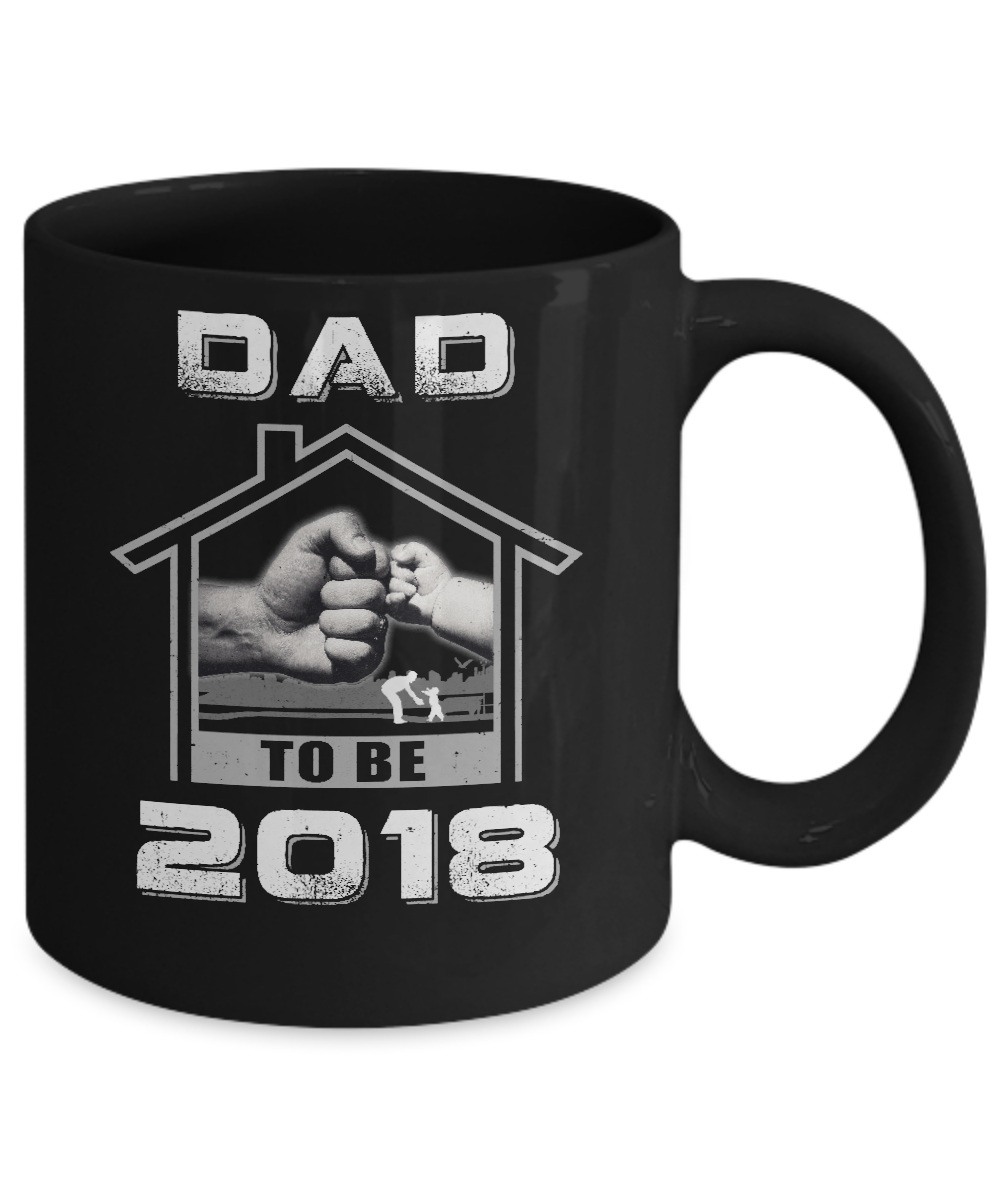 Dad To Be 2018 New Baby Mug-Coffee Mug-11oz Mug-Black