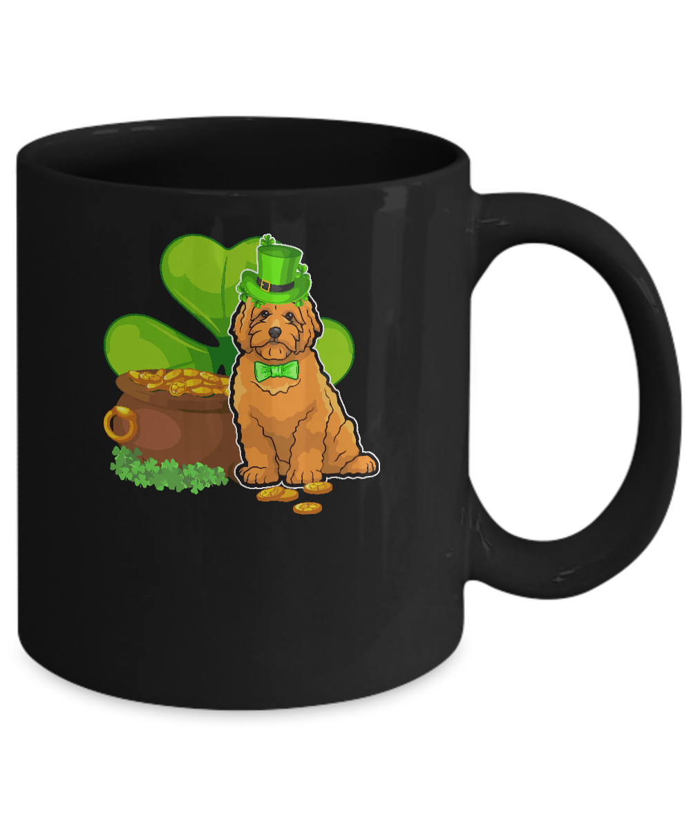 Goldendoodle St Patrick's Day Irish Dog Lover Funny Gifts Mug-Coffee Mug-11oz Mug-Black