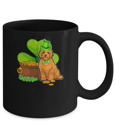 Goldendoodle St Patrick's Day Irish Dog Lover Funny Gifts Mug-Coffee Mug-11oz Mug-Black