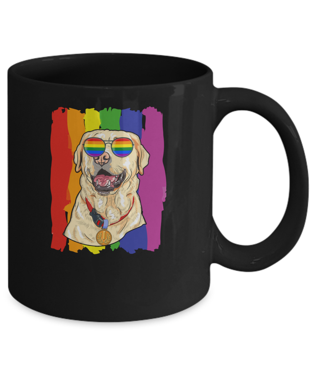 Funny Labrador LGBT LGBT Pride Gifts Mug-Coffee Mug-11oz Mug-Black