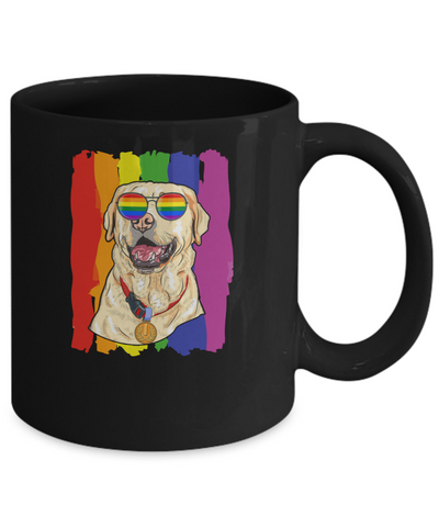 Funny Labrador LGBT LGBT Pride Gifts Mug-Coffee Mug-11oz Mug-Black