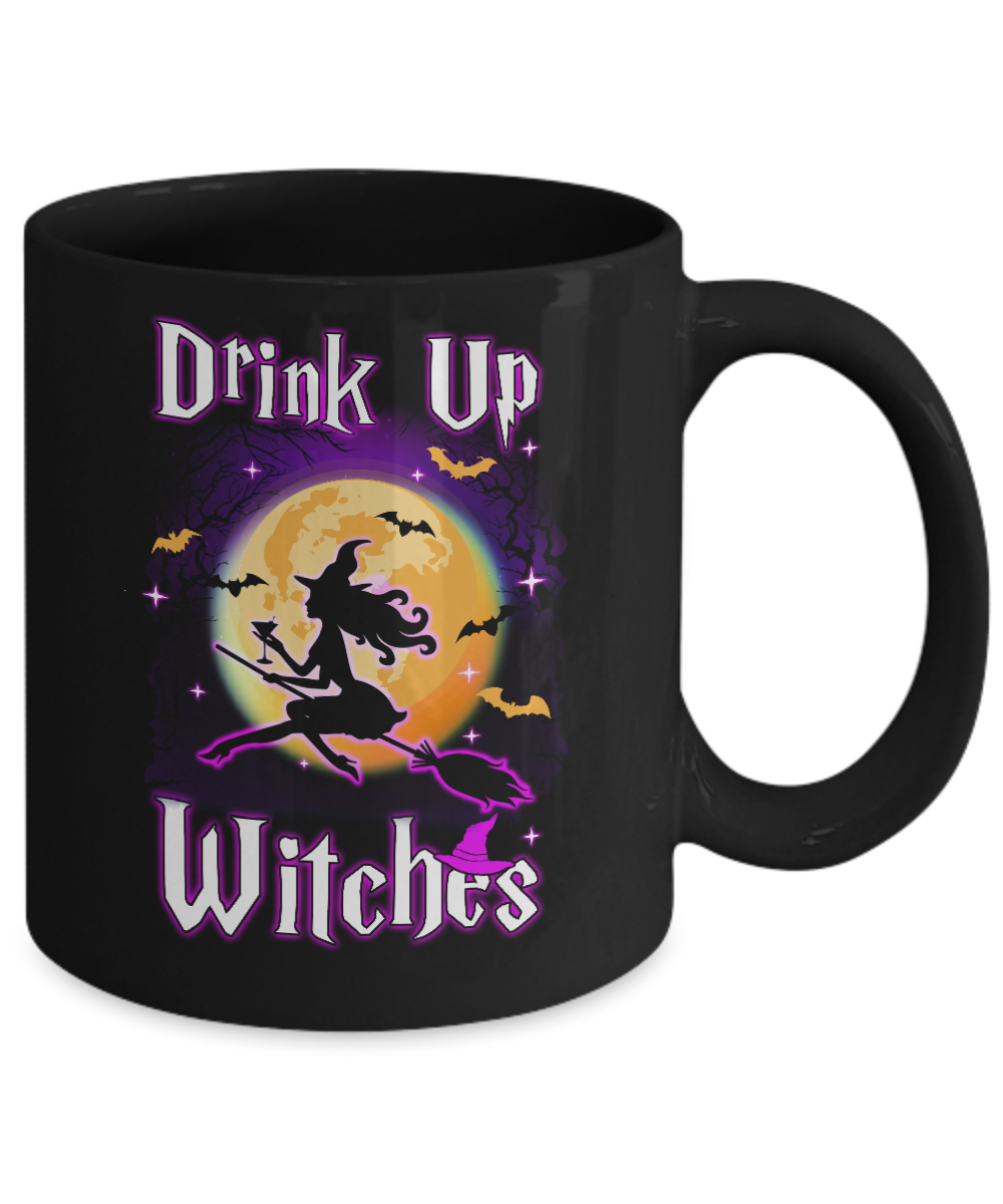Drink Up Witches Funny Halloween Mug-Coffee Mug-11oz Mug-Black