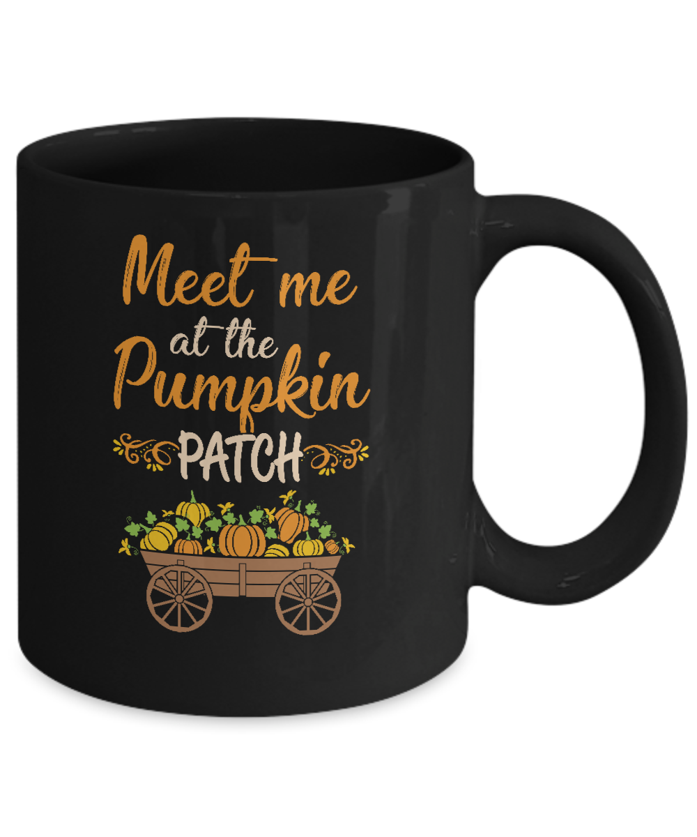 Meet Me At The Pumpkin Patch Halloween Costume Mug-Coffee Mug-11oz Mug-Black