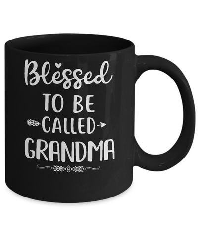 Funny Grandma Blessed To Be Called Grandma Mug-Coffee Mug-11oz Mug-Black