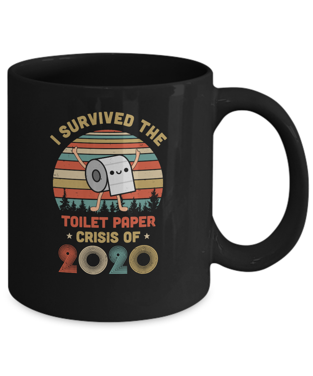 I Survived The Toilet Paper Crisis Of 2020 Vintage Mug-Coffee Mug-11oz Mug-Black